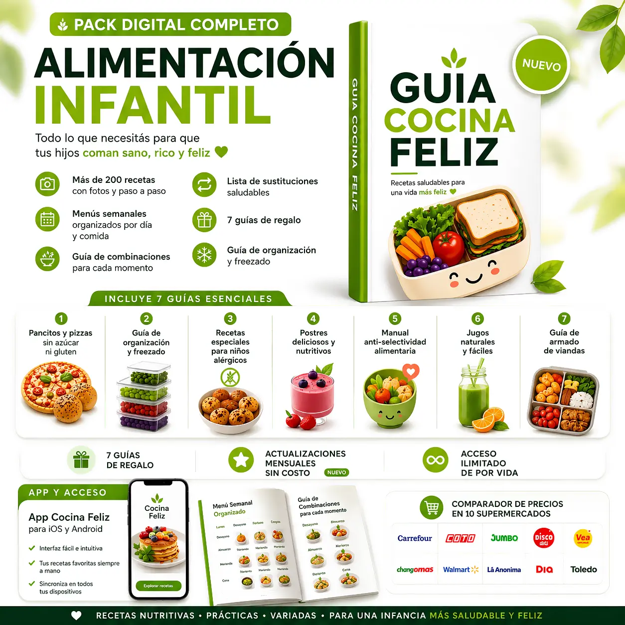 App Cocina Feliz + 7 guías
